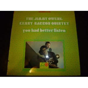 画像: JIMMY OWENS-KENNY BARRON QUINTET/YOU HAD BETTER LISTEN