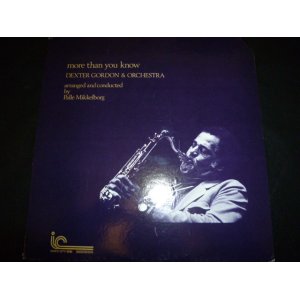 画像: DEXTER GORDON & ORCHESTRA/MORE THAN YOU KNOW