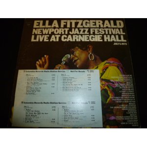 画像: ELLA FITZGERALD/NEWPORT JAZZ FESTIVAL LIVE AT CARNEGIE HALL