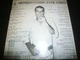 画像: LEONARD COHEN/LIVE SONGS