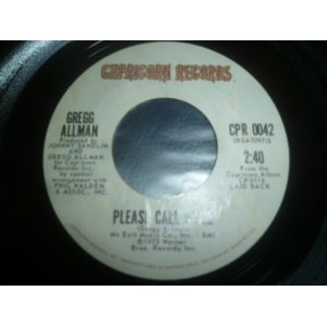 画像: GREG ALLMAN/PLEASE CALL ME