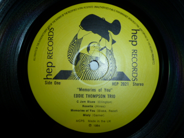 画像: EDDIE THOMPSON TRIO/MEMORIES OF YOU