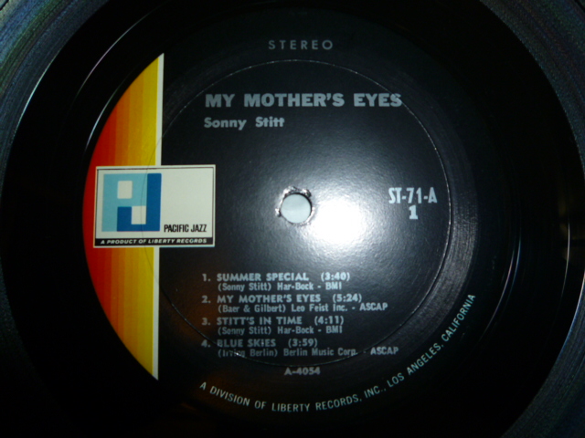 画像: SONNY STITT/MY MOTHER'S EYES