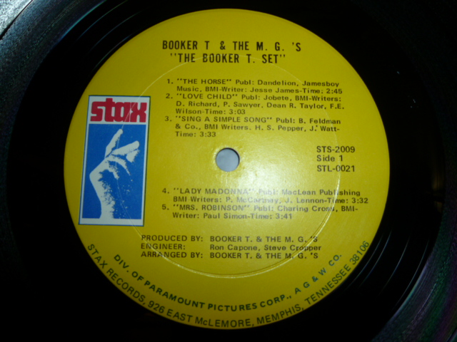 画像: BOOKER T. & THE M.G.'S/THE BOOKER T. SET