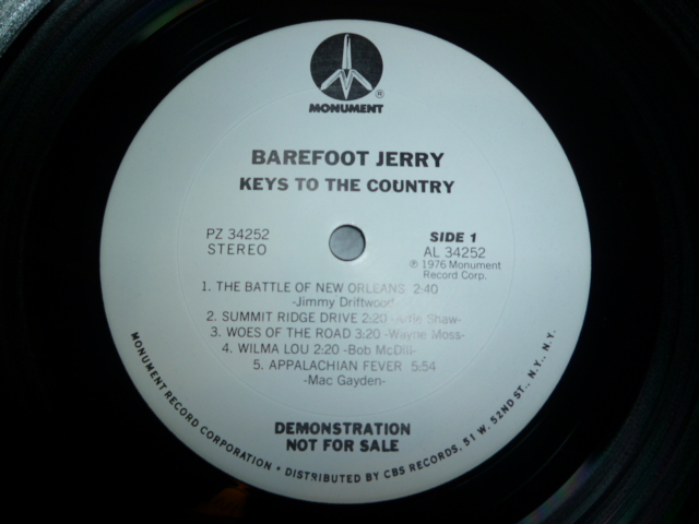 画像: BAREFOOT JERRY/KEYS TO THE COUNTRY