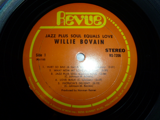 画像: WILLIE BOVAIN/JAZZ + SOUL = LOVE