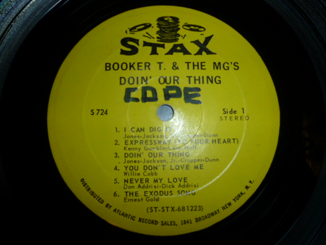 画像: BOOKER T. & THE M.G.'S/DOIN' OUR THING