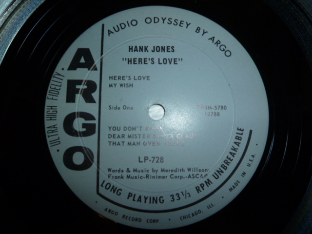 画像: HANK JONES/HERE'S LOVE