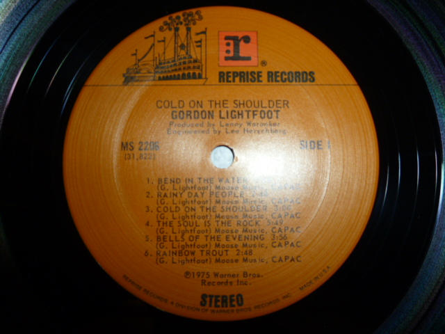 画像: GORDON LIGHTFOOT/COLD ON THE SHOULDER