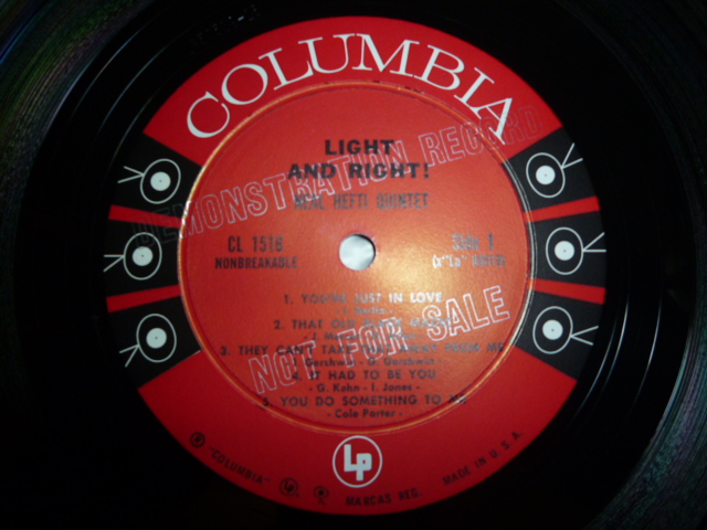 画像: NEAL HEFTI QUINTET/LIGHT AND RIGHT!