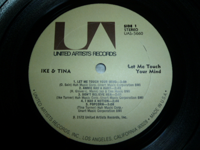 画像: IKE & TINA TURNER/LET ME TOUCH YOUR MIND