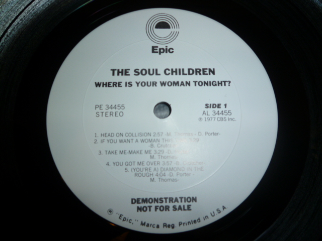 画像: SOUL CHILDREN/WHERE IS YOUR WOMAN TONIGHT?