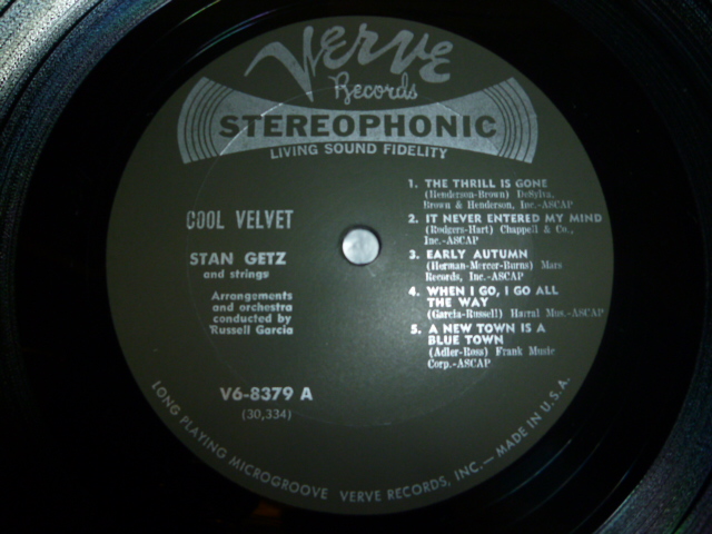 画像: STAN GETZ & STRINGS/COOL VELVET