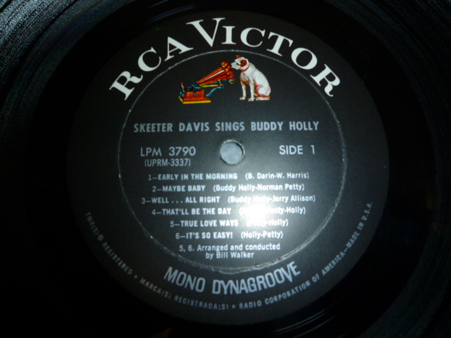 画像: SKEETER DAVIS/SINGS BUDDY HOLLY