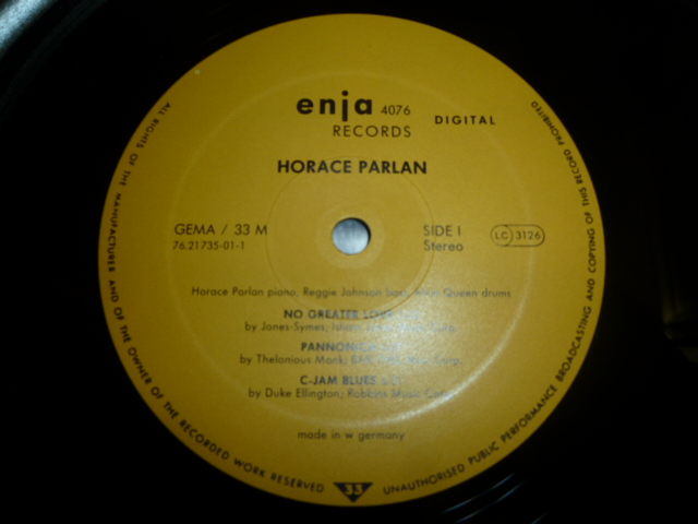 画像: HORACE PARLAN/PANNONICA