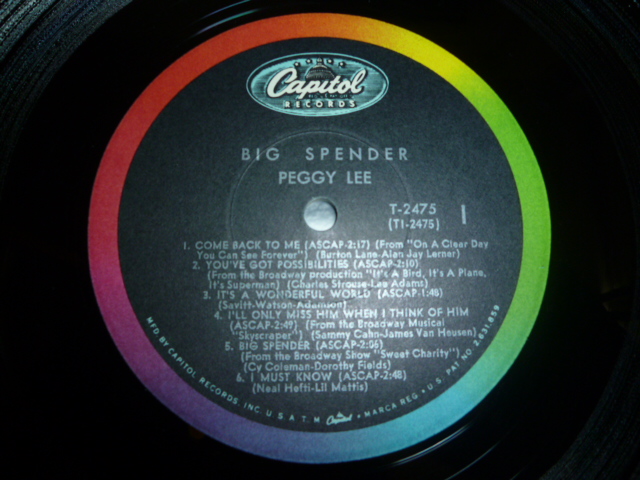 画像: PEGGY LEE/BIG SPENDER