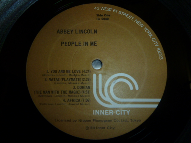 画像: ABBY LINCOLN/PEOPLE IN ME