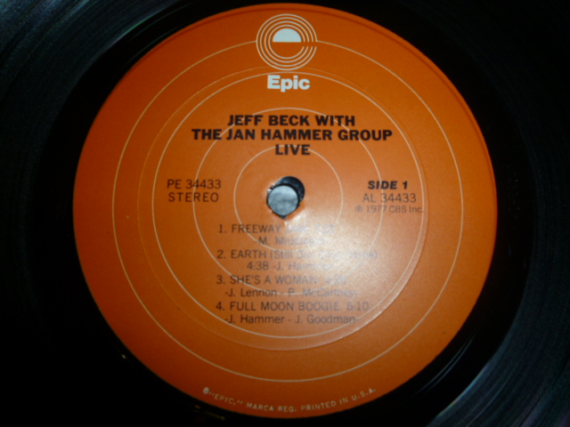 画像: JEFF BECK WITH THE JAN HAMMER GROUP/LIVE