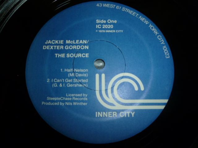 画像: JACKIE McLEAN & DEXTER GORDON/THE SOURCE 