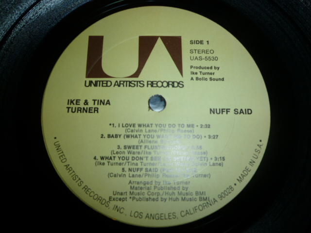 画像: IKE & TINA TURNER/'NUFF SAID