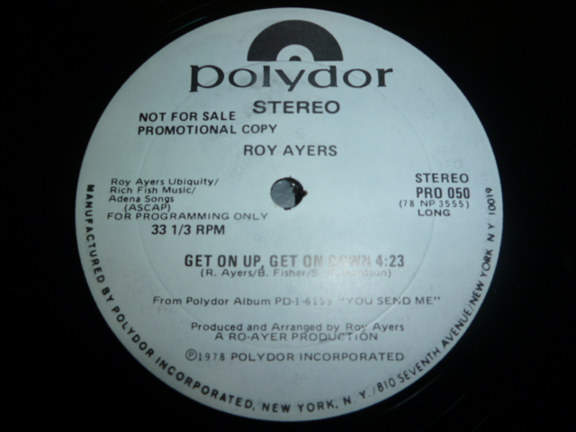 画像: ROY AYERS/GET ON UP, GET ON DOWN