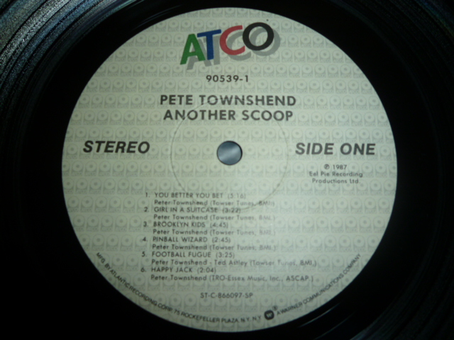 画像: PETE TOWNSHEND/ANOTHER SCOOP