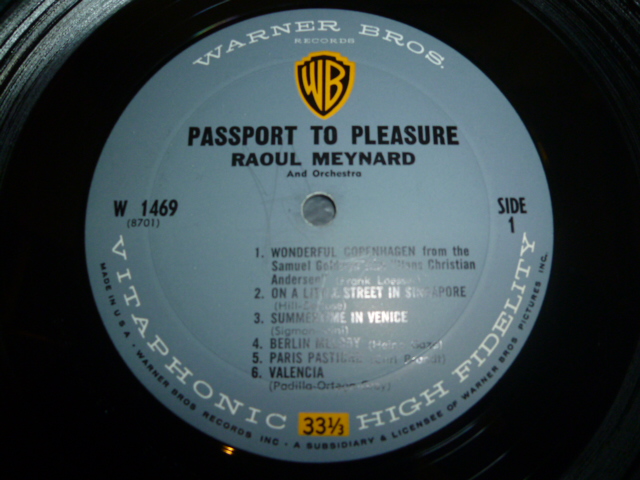 画像: RAOUL MEYNARD & ORCHESTRA/PASSPORT TO PLEASURE