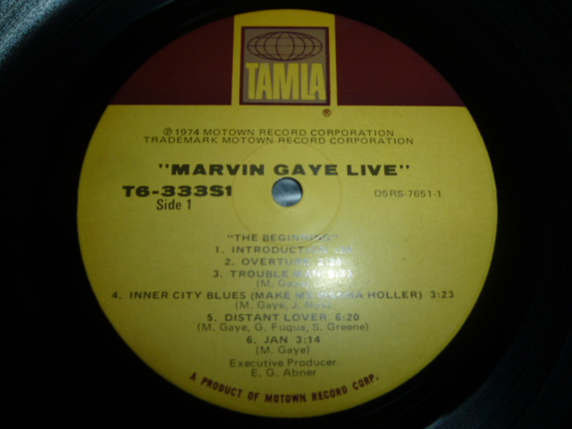 画像: MARVIN GAYE/LIVE