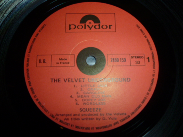 画像: VELVET UNDERGROUND/SQUEEZE