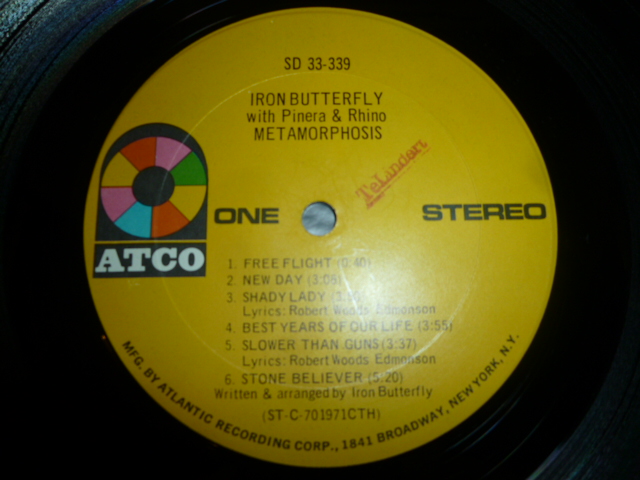 画像: IRON BUTTERFLY WITH PINERA & RHINO/METAMORPHOSIS