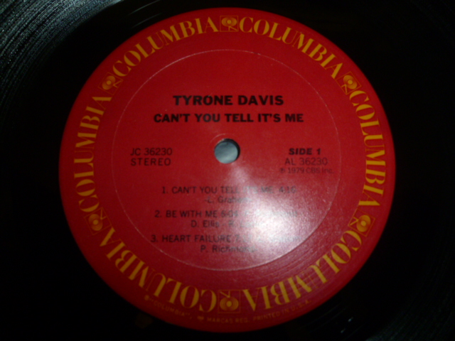 画像: TYRONE DAVIS/CAN'T YOU TELL IT'S ME