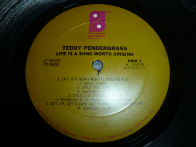 画像: TEDDY PENDERGRASS/LIFE IS A SONG WORTH SINGING