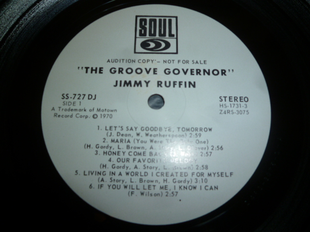 画像: JIMMY RUFFIN/THE GROOVE GOVERNOR