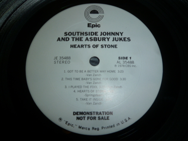 画像: SOUTHSIDE JOHNNY & THE ASBURY JUKES/HEARTS OF STONE