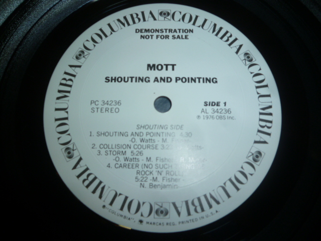 画像: MOTT/SHOUTING AND POINTING