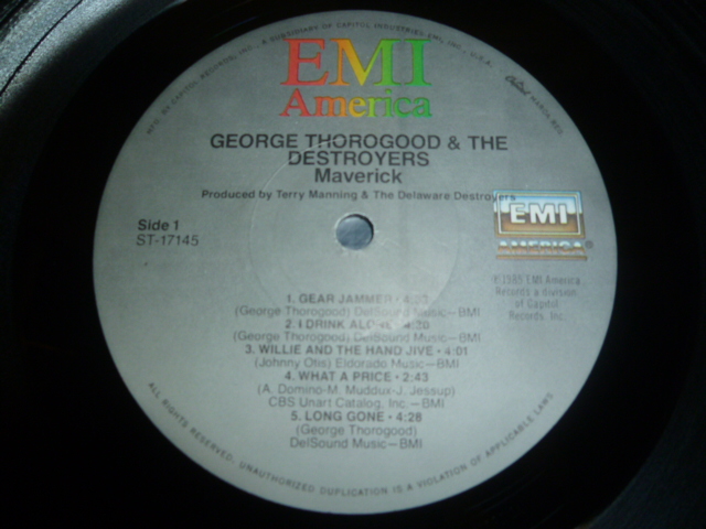 画像: GEORGE THOROGOOD & THE DESTROYERS/MAVERICK