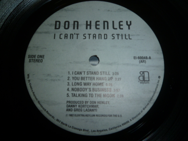 画像: DON HENLEY/I CAN'T STAND STILL