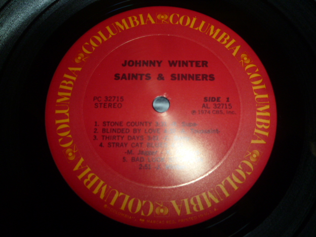 画像: JOHNNY WINTER/SAINTS & SINNERS