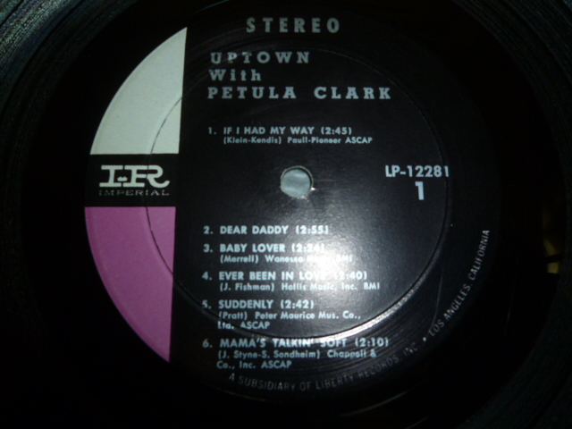 画像: PETULA CLARK/UPTOWN WITH PETULA CLARK