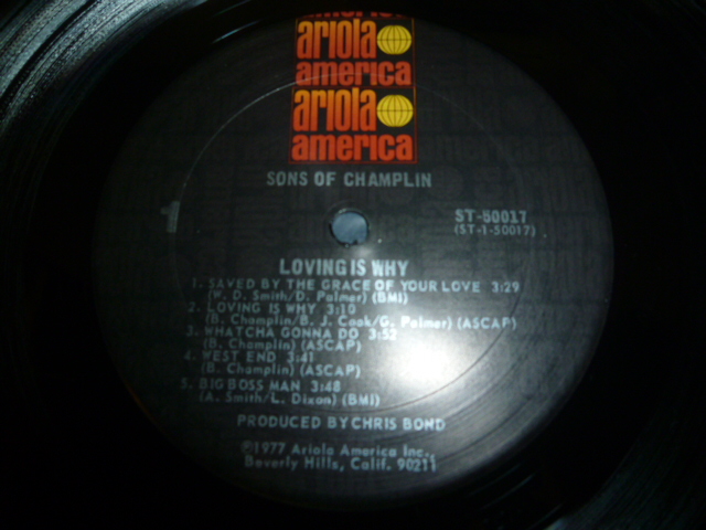 画像: SONS OF CHAMPLIN/LOVING IS WHY