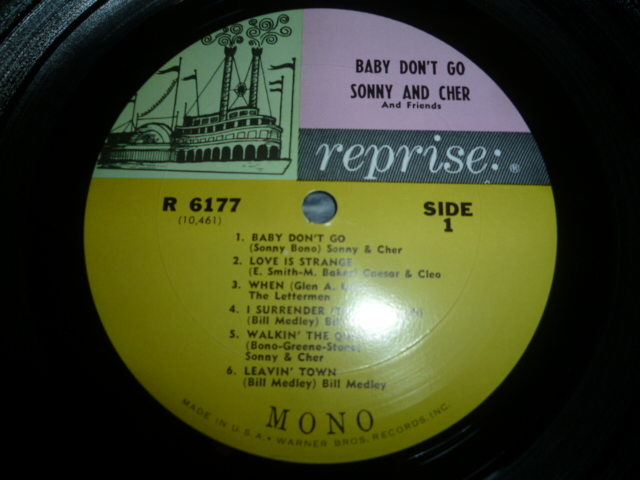 画像: SONNY & CHER & FRIENDS/BABY DON'T GO