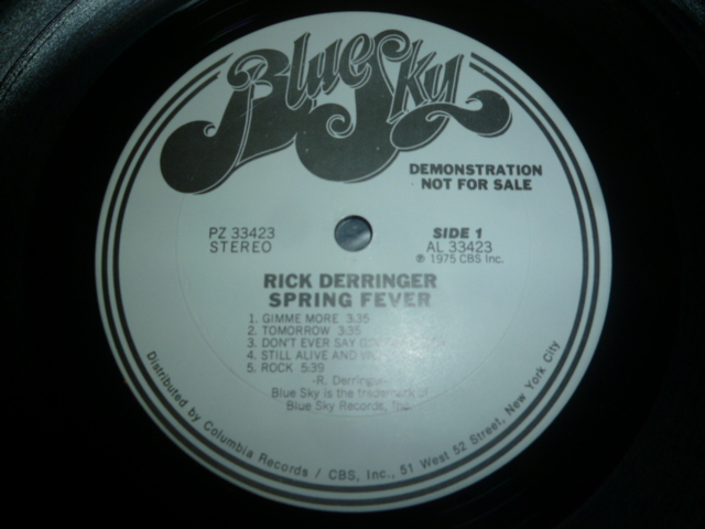 画像: RICK DERRINGER/SPRING FEVER