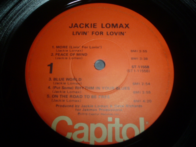 画像: JACKIE LOMAX/LIVIN' FOR LOVIN'