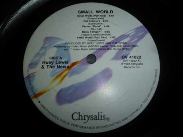 画像: HUEY LEWIS & THE NEWS/SMALL WORLD