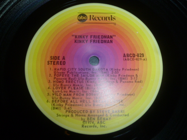 画像: KINKY FRIEDMAN/SAME