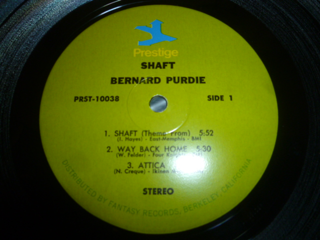 BERNARD PURDIE/SHAFT - EXILE RECORDS