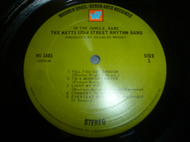 画像: WATTS 103RD STREET RHYTHM BAND/IN THE JUNGLE, BABE