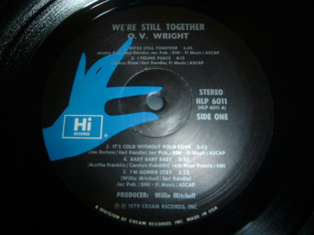 O.V. WRIGHT/WE'RE STILL TOGETHER - EXILE RECORDS