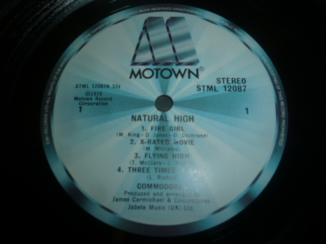 画像: COMMODORES/NATURAL HIGH