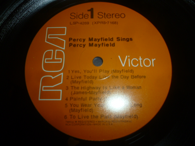 画像: PERCY MAYFIELD/SINGS PERCY MAYFIELD